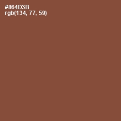 #864D3B - Ironstone Color Image