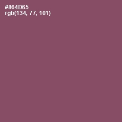 #864D65 - Cannon Pink Color Image