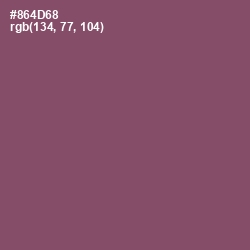 #864D68 - Cannon Pink Color Image