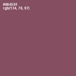#864E61 - Cannon Pink Color Image
