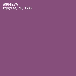 #864E7A - Cannon Pink Color Image