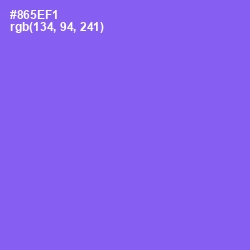 #865EF1 - Medium Purple Color Image