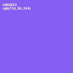 #865EF4 - Medium Purple Color Image