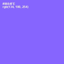 #8664FE - Medium Purple Color Image