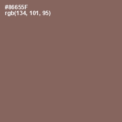 #86655F - Beaver Color Image