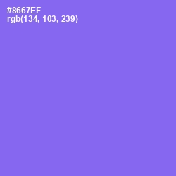 #8667EF - Medium Purple Color Image