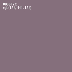 #866F7C - Spicy Pink Color Image