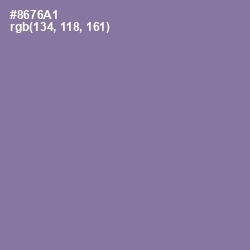 #8676A1 - Purple Mountain's Majesty Color Image