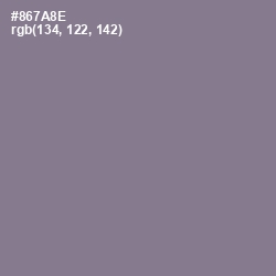 #867A8E - Mountbatten Pink Color Image