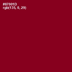 #87001D - Pohutukawa Color Image