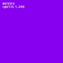 #8701F0 - Electric Violet Color Image