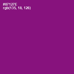 #87127E - Fresh Eggplant Color Image
