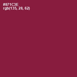#871C3E - Merlot Color Image