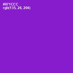 #871CCC - Electric Violet Color Image