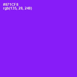 #871CF8 - Electric Violet Color Image