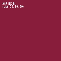 #871D3B - Merlot Color Image