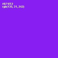 #871FF2 - Electric Violet Color Image