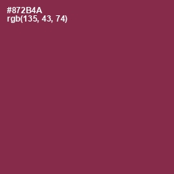 #872B4A - Solid Pink Color Image