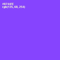 #8744FE - Medium Purple Color Image