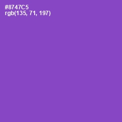 #8747C5 - Amethyst Color Image