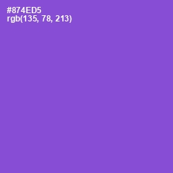 #874ED5 - Amethyst Color Image