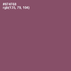 #874F68 - Cannon Pink Color Image