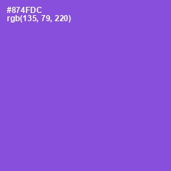 #874FDC - Amethyst Color Image