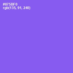 #875BF0 - Medium Purple Color Image