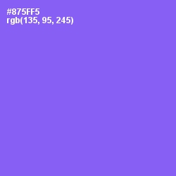 #875FF5 - Medium Purple Color Image