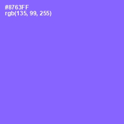 #8763FF - Medium Purple Color Image