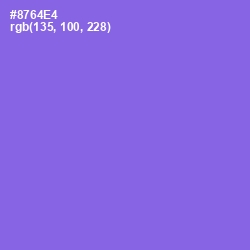 #8764E4 - Medium Purple Color Image
