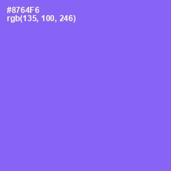 #8764F6 - Medium Purple Color Image