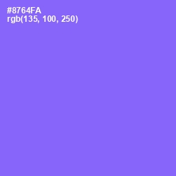 #8764FA - Medium Purple Color Image