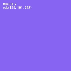 #8765F2 - Medium Purple Color Image