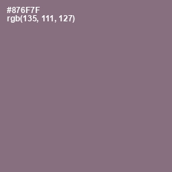 #876F7F - Spicy Pink Color Image