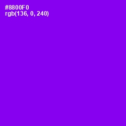 #8800F0 - Electric Violet Color Image