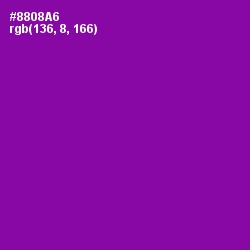 #8808A6 - Violet Eggplant Color Image