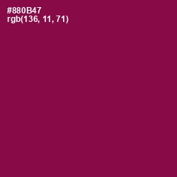 #880B47 - Rose Bud Cherry Color Image