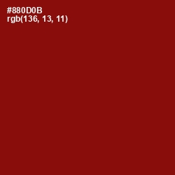 #880D0B - Red Berry Color Image