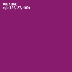 #881B6D - Fresh Eggplant Color Image