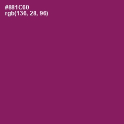 #881C60 - Fresh Eggplant Color Image