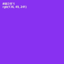 #8831F1 - Electric Violet Color Image