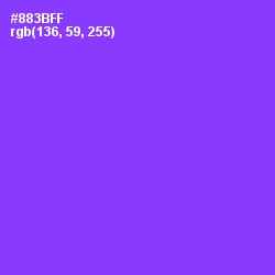 #883BFF - Electric Violet Color Image