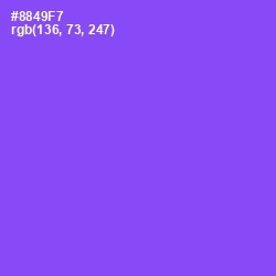 #8849F7 - Medium Purple Color Image