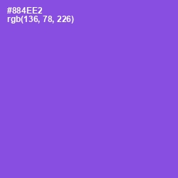 #884EE2 - Medium Purple Color Image