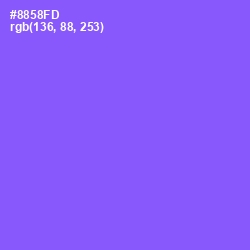 #8858FD - Medium Purple Color Image