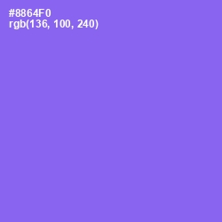 #8864F0 - Medium Purple Color Image
