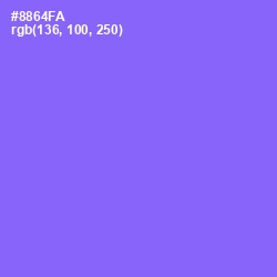 #8864FA - Medium Purple Color Image