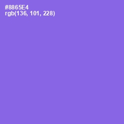 #8865E4 - Medium Purple Color Image