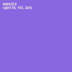 #8867E0 - Medium Purple Color Image